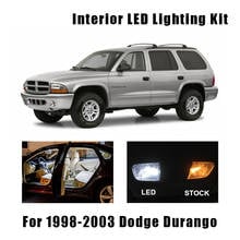 9 Bulbs White Canbus Interior LED Car Light Kit Fit For 1998-2000 2001 2002 2003 Dodge Durango Map Trunk Ceiling License Lamp 2024 - buy cheap