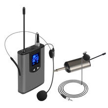 Sistema de micrófono Inalámbrico UHF, auriculares/micrófono Lavalier para enseñanza de conferencias 2024 - compra barato