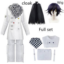 Danganronpa V3-disfraz de Kokichi Oma, Zentai conjunto completo de uniformes, bufanda, capa, para Halloween, Navidad, Festival de moda 2024 - compra barato