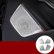 Acabamento interior de porta de carro para benz cla, c117, w117, fosco, 2013-2018, 4 unidades, acessórios decoração do carro, guarnição 2024 - compre barato