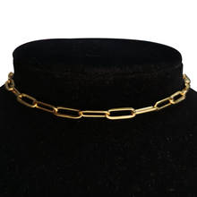 35+5cm Clavicle Chain Choker Necklaces For Women Punk Gold Color Stainless Steel Neck Chains Fashion Female Jewelry Wedding Gift 2024 - buy cheap