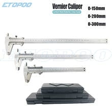 150/200/300mm Vernier Caliper 6/8/12" 0.02mm Metal Calipers Gauge Micrometer Woodworking Measuring Tools Instruments with box 2024 - buy cheap