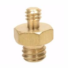 Brass Spigot 3/8" Male - 1/4"-20 Male Threaded Screw Adapter with Hex Nut Center 2024 - buy cheap