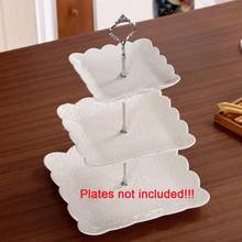 1 Sets 3 Tier Cake Holder Stand Handle Crown Fitting Metal Wedding Party without the plate  Cake Plate 2024 - buy cheap