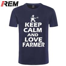 KEEP CALM I'M A FARMER Farming TRACTOR Funny T-Shirts Men Brand Clothes Casual Fashion Short Sleeve Men's T Shirt 2024 - buy cheap