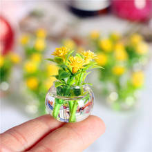 1PC 1:12 Dollhouse Miniature Green Potted For Home Decor Simulation Potted Plants 2024 - buy cheap