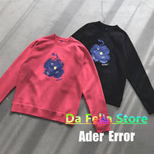 ADER ERROR BLUESSOM SWEATSHIRT Men Women Front Flower Motif Graphic Adererror Hoodie Embroidered Letter Z-stitch Ader Hoodies 2024 - buy cheap