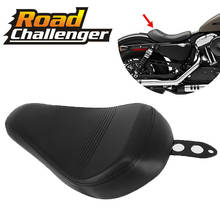 New Style Motorcycle Black Leather Driver Front Rear Seat For Harley 883 1200 48 2016-2020 cover motorcycle saddle 2024 - buy cheap