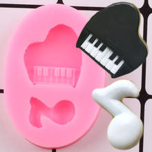 3D Piano Music Note Silicone Molds Cupcake Topper Fondant Cake Decorating Tools Cookie Candy Resin Clay Chocolate Gumpaste Mould 2024 - buy cheap