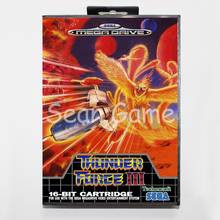Elevata prestazione 16 Bit MD Game Card for Sega Mega Drive Thunder Force 3 Cover With Retail Box 2024 - buy cheap