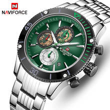 NAVIFORCE мужские часы Креативный дизайн кварцевые наручные часы мужские полностью стальные водонепроницаемые спортивные часы мужские часы Relogio Masculino 2024 - купить недорого