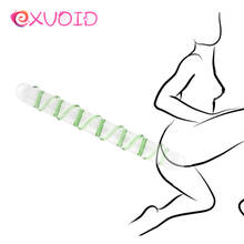 EXVOID No vibrador trasero enchufe Anal productos para adultos, juguetes de sexo Anal para Mujeres Hombres punto G masajeador Vaginal AV palo consolador de vidrio 2024 - compra barato