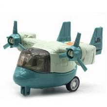 Mini avião de desenho animado, avião de brinquedo educacional para crianças, modelo de decoração para a primeira infância, presente de aniversário 2024 - compre barato