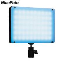 NiceFoto TC-368 RGBW Mini LED Video Light Full Color 2800K--9900K Voice Control Dual Power Supply 2024 - buy cheap