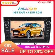 Android 10.0 For Peugeot 308 For Peugeot 408 Car DVD Player Multimedia Player Tape Recorder Head Unit Car Auto Radio Stereo IPS 2024 - buy cheap