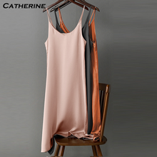 Женское атласное платье с v-образным вырезом, вечернее блестящее платье из искусственного шелка, весна-лето 2020 2024 - купить недорого