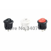 10Pcs 20mm ON/OFF Round Rocker Toggle Switch 6A/250VAC 10A 125VAC Plastic Push Button Switch Red Black White 2024 - buy cheap