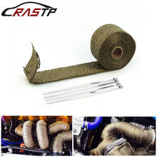 5M/10M Motorcycle Exhaust Thermal Exhaust Tape Header Heat Wrap Resistant Downpipe For Motorcycle Car Accessories RS- CR1007 2024 - buy cheap