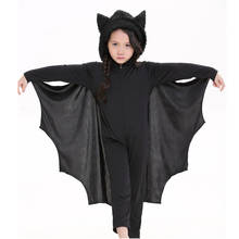 Umorden Halloween Purim Carnival Party Costume Kids Children Black Bat Vampire Costumes for Boy Girl Fantasia Cosplay Jumpsuit 2024 - buy cheap