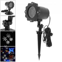Christmas Laser Snowflake Projector Outdoor LED Waterproof Disco Lights Home Garden Star Light with Stand Indoor Decoration 2024 - buy cheap