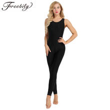 Sleeveless Gymnastics Jumpsuit Footless Women Adult One-piece Scoop Neck Stretchy Solid Tank Unitard Yoga Dance Leotard Bodysuit 2024 - buy cheap