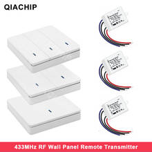 QIACHIP RF 433 Mhz 86 Wall Panel Switch 220V 110V 1CH Relay controller Wireless Remote Control Light Switch 2024 - buy cheap