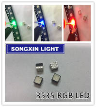 50 шт. smd 3535 led rgb PLCC6 3-в-1 SMD LED полноцветсветодиодный 3535 RGB 3-чип наружный полноцветный видеоэкран 2024 - купить недорого