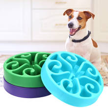 Dog Slow Eat Blow Anti-choke  Pet Prevent Obesity  Puppy Slow Down Eating Feeder Cat Dog Healthy Diet Dish Plate Anti-slip 2024 - buy cheap