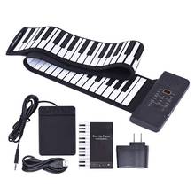 88 Key Foldable Silicon Electronic Keyboard Thick Digital Keyboard Piano Portable Flexible Roll Up Piano Kid Toys Built-in Speak 2024 - buy cheap