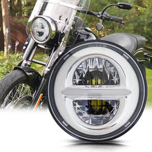 5.75" 5 3/4 LED Motorcycle Headlight Black For Sportster 1200 XL1200L Custom XL1200C 883 XL883 883L XL883R 48 2024 - buy cheap