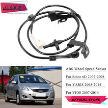 ZUK Front Left Right ABS Wheel Speed Sensor For Toyota YARIS NCP91 2006-2014 VIOS NCP9# 2007-2014 For Scion xD ZSP110 2007 2008 2024 - buy cheap