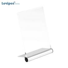 Acrylic 8.5 X 11 Slanted Sign Holders Transparent Plastic Price Tag Sign Holder Display A4 Acrylic Info Card Holder Poster Frame 2024 - buy cheap