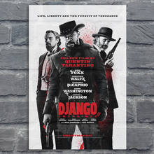 Póster de seda de película clásica Django, SIN Cadena Retro impresiones de arte, imágenes de decoración de pared Vintage, carteles de lienzo de Quentin Tarantino 2024 - compra barato