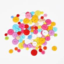 50-100pcs Random Mixed Color Round Resin Tiny Buttons Sewing Tools Decorative Button Scrapbooking Garment DIY Apparel Accessory 2024 - buy cheap