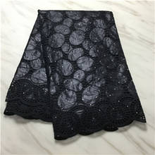 Black Basin Riche Senegal With Stones 2020 African Indian Basin Brode Wedding Lace Material For Party Dress Bazin Broder Fabrics 2024 - buy cheap