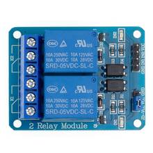 10pcs 2-channel New 2 channel relay module relay expansion board 5V low level triggered 2-way relay module 2024 - buy cheap