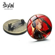SIAN Japan Game Persona 5 Cosplay Badges P5 Brooch Pin Anne Takamaki Pins Collection Glass Dome for Backpacks Clothes Decoration 2024 - buy cheap