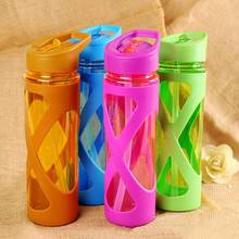 580ML Seal Straw Sports Water Bottle Non-slip Heat Resistant Plastic Protein Powder Shaker Fitness Drinkware 2024 - buy cheap