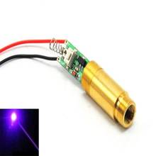 Industrial Brass 405nm 100mW Violet Blue Dot Ray Laser Diode Module DC3.7V 2024 - buy cheap