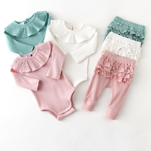 Macacão infantil com calça e calça, conjunto de roupas para meninas recém-nascidas, floral, primavera-verão 2024 - compre barato