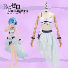 Anime Re:Life in a Different World From Zero Rem Swimsuit Lovely Sweet Uniform Cosplay Costume Halloween Suit For Women New 2020 2024 - buy cheap