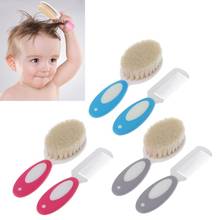 Cepillo de pelo suave portátil para bebé recién nacido, juegos de cepillos para el pelo, masajeador de cabeza, 2 uds. 2024 - compra barato