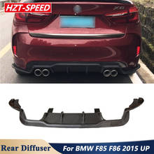 3D Style Car Body Kit Carbon Fiber Rear Diffuser Bumper Lip For BMW X5M F85 X6M F86 2015 Up 2024 - buy cheap
