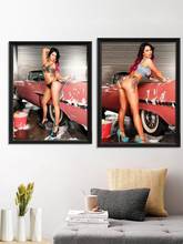 Sexy Girl Portrait jwoww Washing Car rachel starr Poster Room Prints Decor Wall Stiker Art Silk Gift Home 2024 - buy cheap