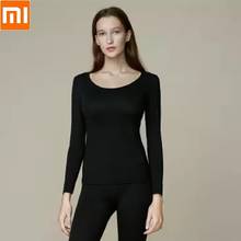 Xiaomi roupa Quente de Aquecimento do Infravermelho Distante de Calor Luz de fibra confortável mulher Outono Collants de inverno conjuntos de roupa interior térmica manter quente Longo johns 2024 - compre barato