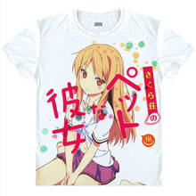 Camiseta de Sakurasou no Pet na Kanojo, Camisetas estampadas de Sorata Kanda, camisetas de manga corta para mujer, camisetas Shiina Mashiro, camiseta informal de verano 2024 - compra barato