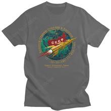 Trendy Vintage CCCP Boctok T Shirt Short Sleeved 100% Cotton USSR Space T-shirt Crew Neck Summer Exploration Soviet Union Tee 2024 - buy cheap