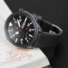 Ремешок силиконовый для samsung galaxy watch 3 band, браслет для galaxy watch 4 Classic 46 мм 44 мм 42 мм 40 мм, 20 мм 22 мм 2024 - купить недорого