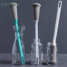 Escova para limpar copos com cabo longo, esponja de cozinha para limpar garrafa de bebê, copo de vidro, garrafa de água & escova estreita de garrafa de pescoço 2024 - compre barato