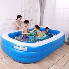 Inflatable Rectangular Swimming Pool Thickening Inflatable Pool For Kids Adult Outdoor Garden Backyard Summer Water Party 2024 - buy cheap